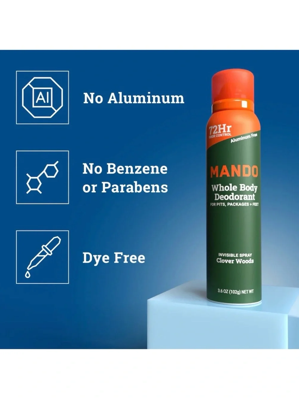 Mando Clover Woods Whole Body Deodorant 3.6oz